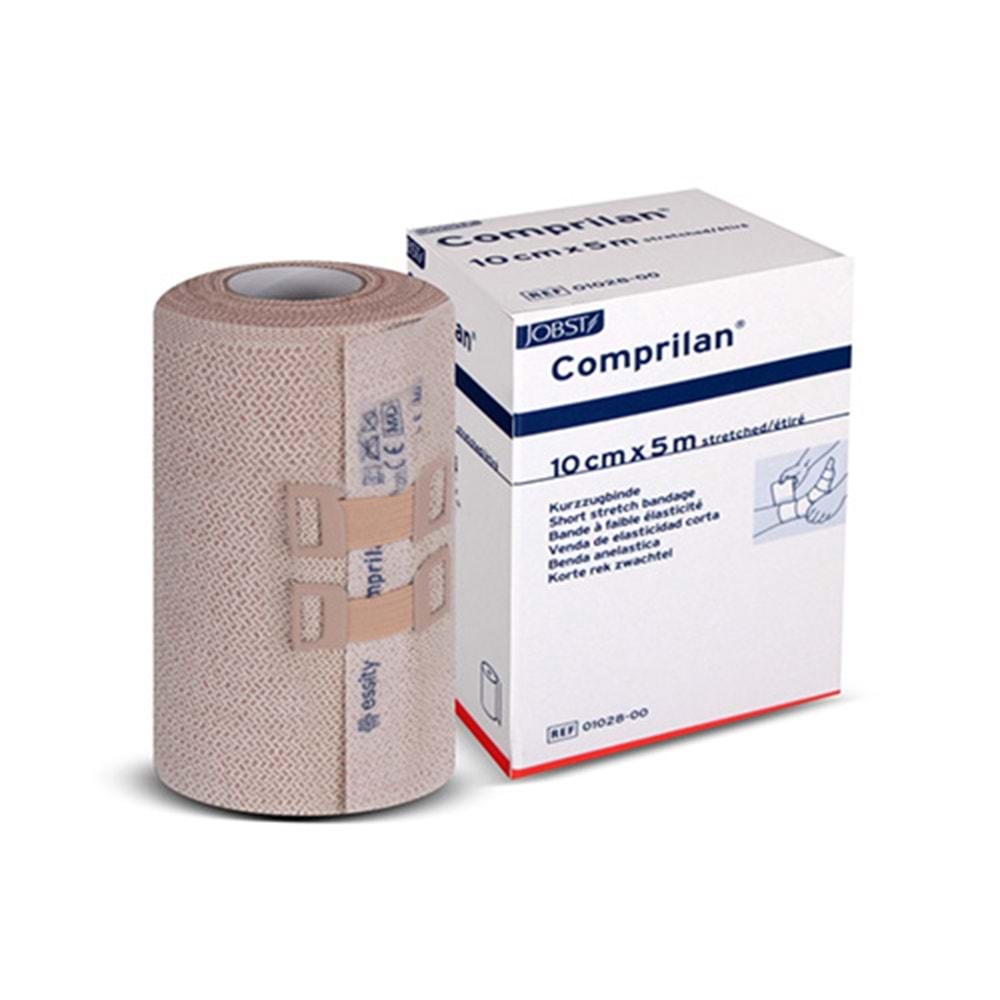 Comprilan 10 cm x 5 m Ten Rengi Kısa Germe Kompresyon Bandajı