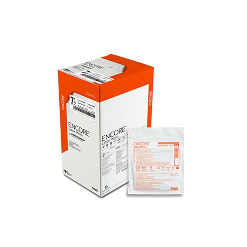 Mikro Steril Pudrasız Lateks Cerrahi Eldiven - 7.5