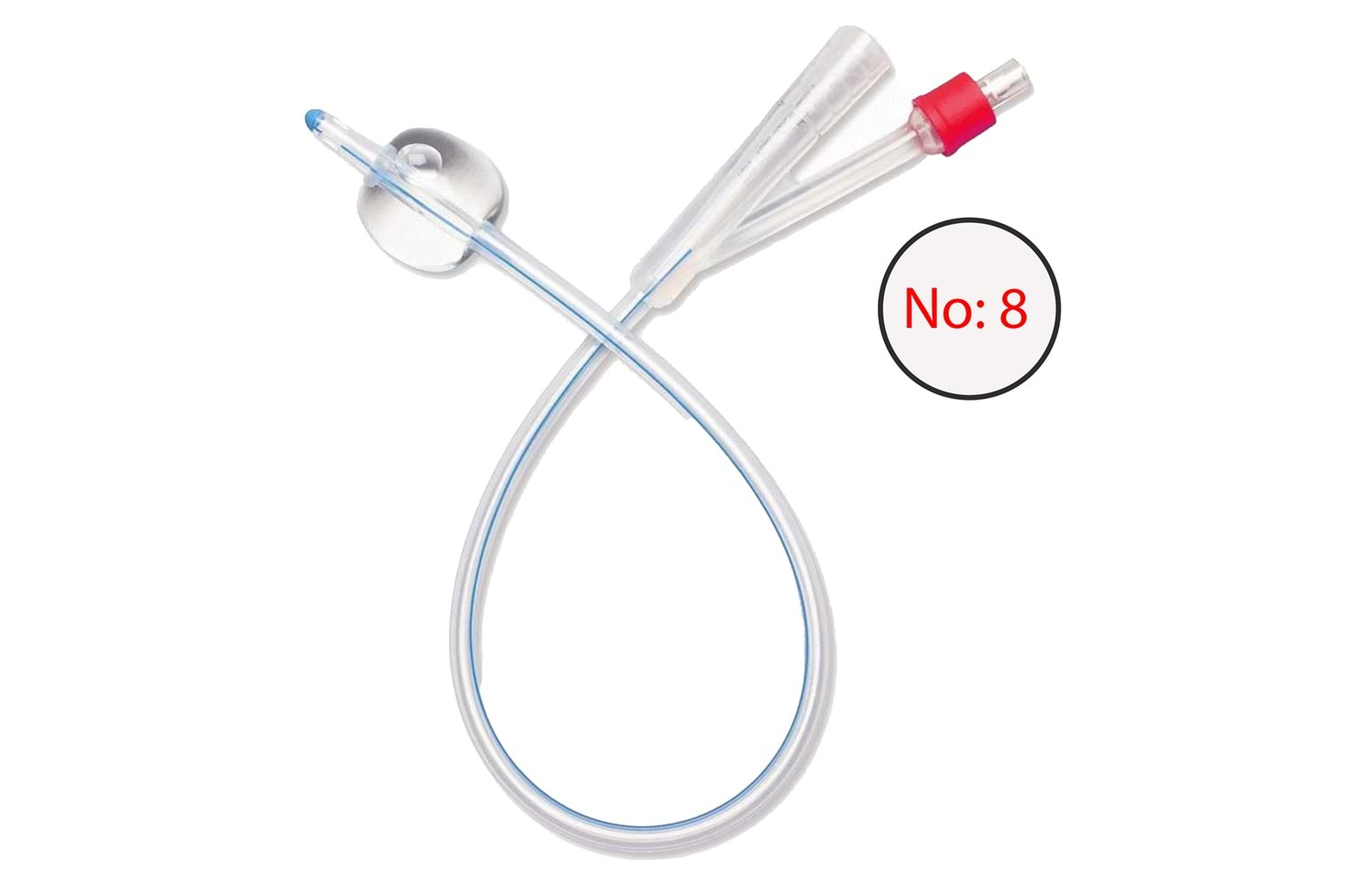 Silikon Foley Sonda 2 Yollu No:8