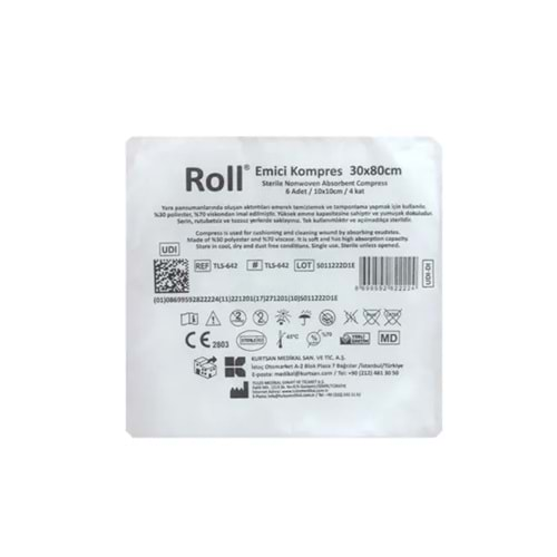 Steril Emici Kompres Nonwoven 30cm x 80cm