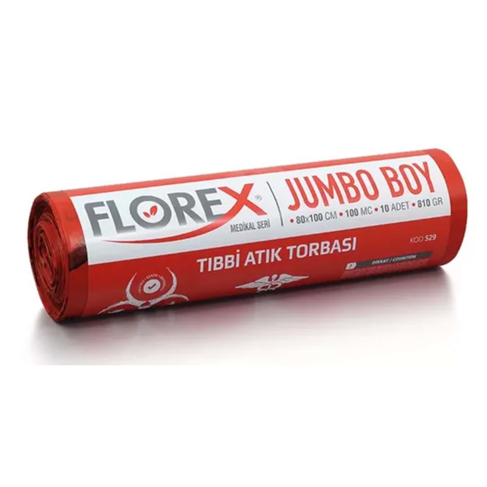 Tıbbi Atık Poşeti Jumbo Boy (80x110cm)